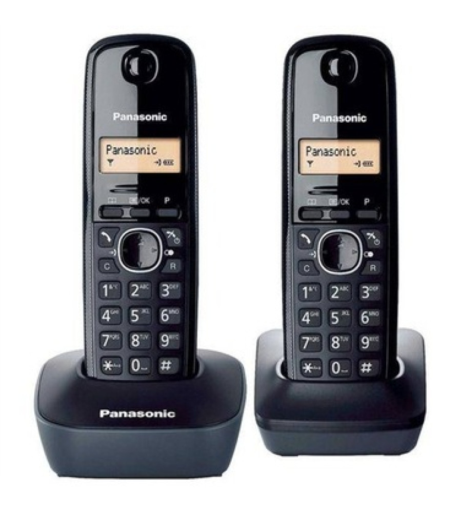 Panasonic KX-TG1612 Çift Ahizeli Dect Telefon Siyah