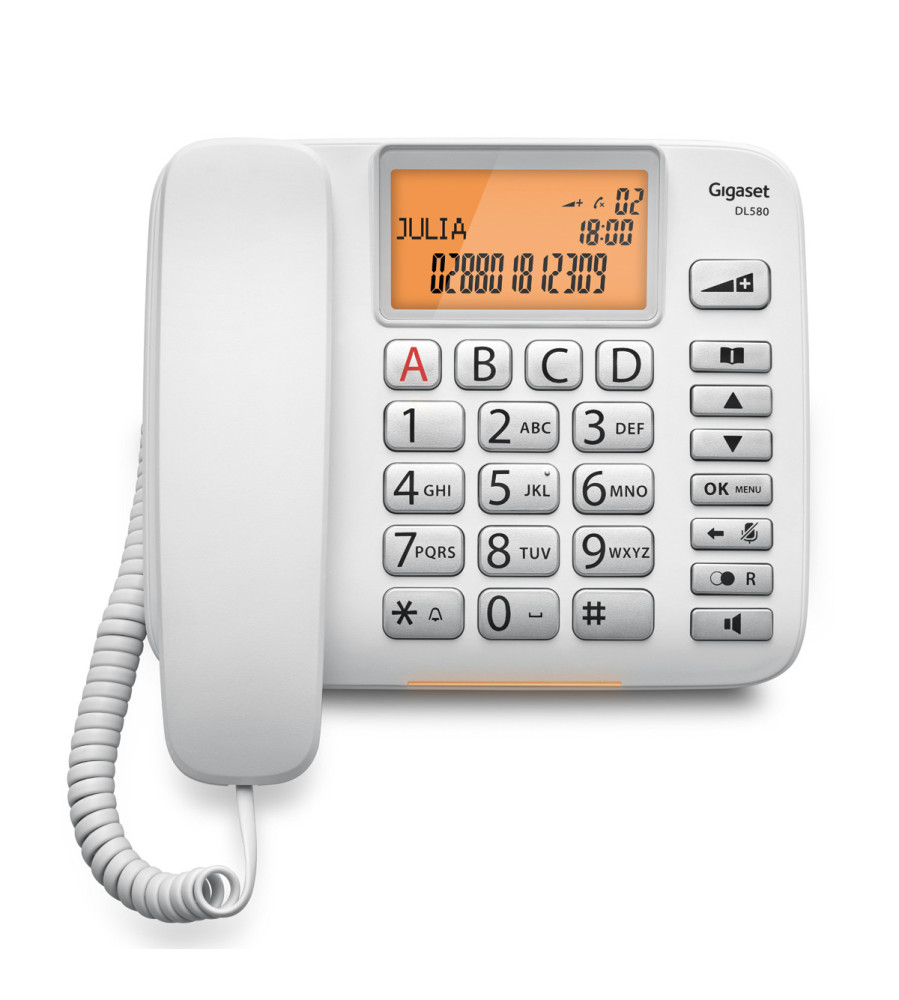 Gigaset DL580 Masaüstü Kablolu Telefon Beyaz