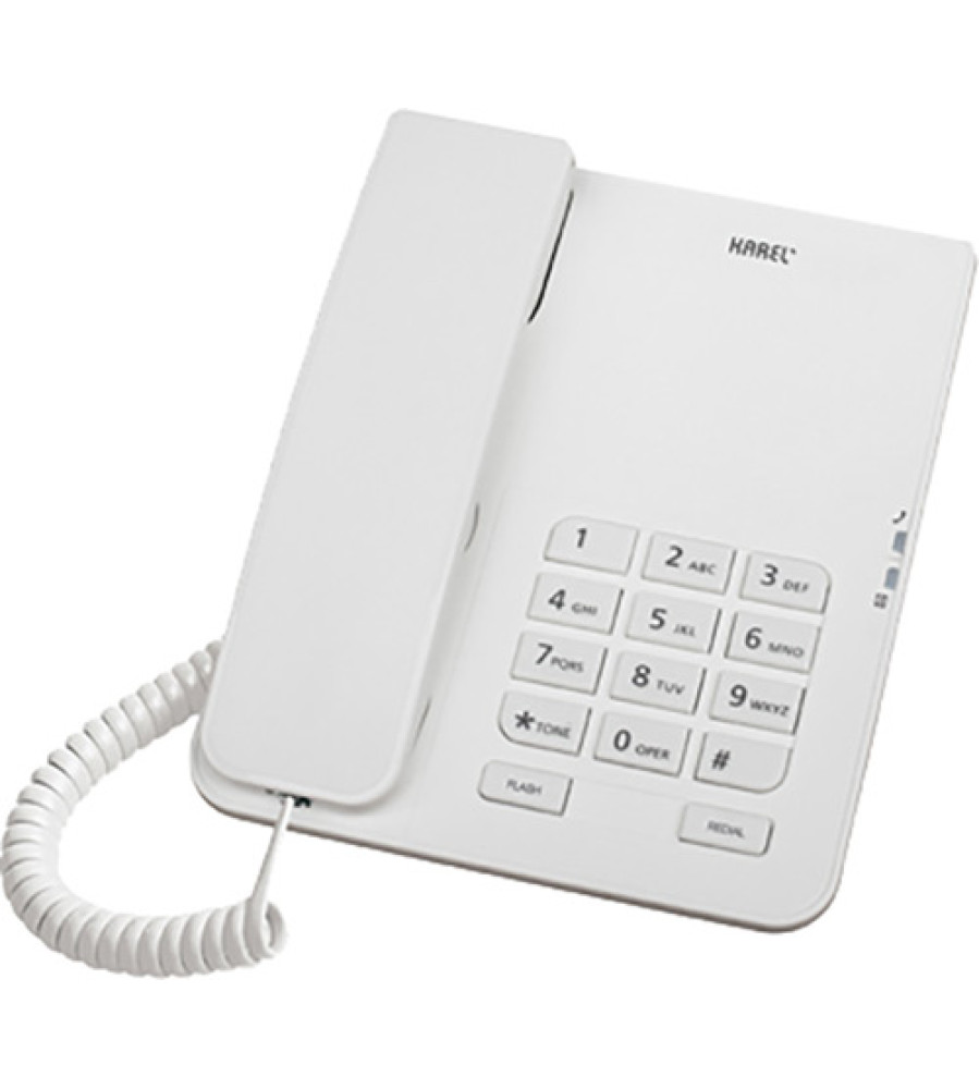 10 Adet Beyaz Karel TM140 Masaüstü Ofis Telefon Seti