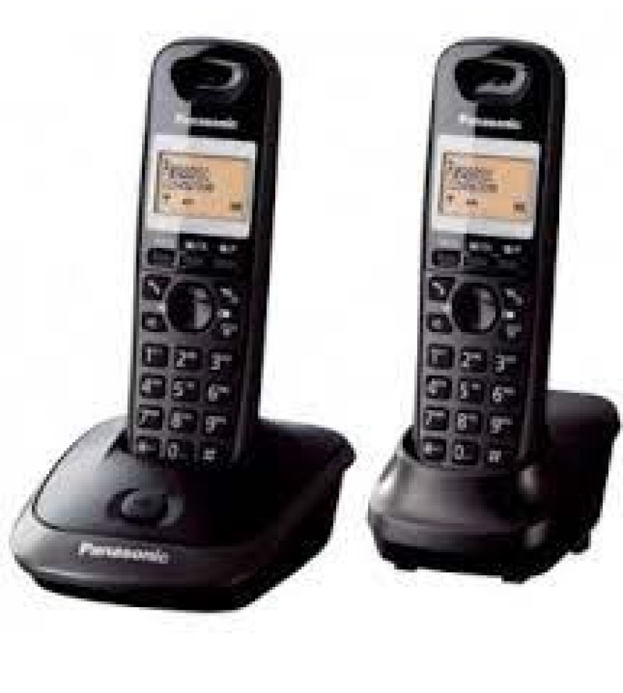 Panasonic KX-TG2512 Çift Ahizeli Dect Telefon Siyah